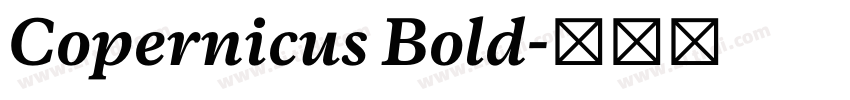 Copernicus Bold字体转换 Copernicus Bold字体转换